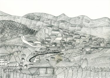 【真作】高橋和彦 油彩画「日没」1994年 額装品 高橋 和彦 | Museum | ART BRUT CREATION NIPPON