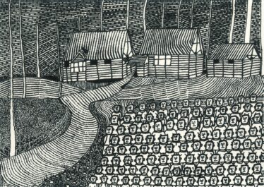 【真作】高橋和彦 油彩画「日没」1994年 額装品 高橋 和彦 | Museum | ART BRUT CREATION NIPPON